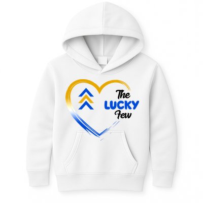 The Lucky Few Down Syndrome Awareness Heart Kids Hoodie