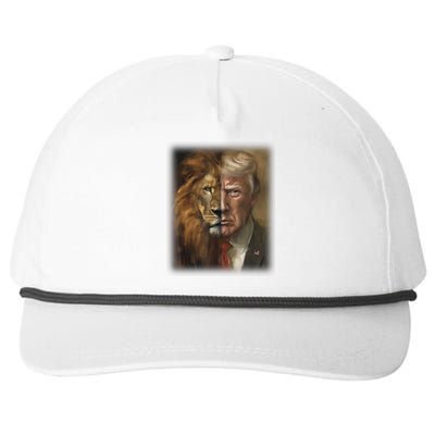 Trump Lion Face Usa President American 2024 Maga Usa Snapback Five-Panel Rope Hat