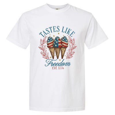 Tastes Like Freedom 4th Of July Garment-Dyed Heavyweight T-Shirt