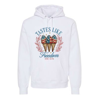 Tastes Like Freedom 4th Of July Premium Hoodie