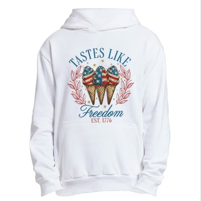 Tastes Like Freedom 4th Of July Urban Pullover Hoodie