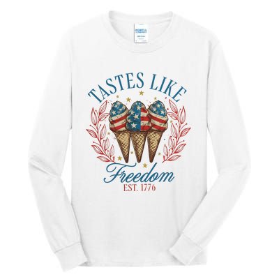 Tastes Like Freedom 4th Of July Tall Long Sleeve T-Shirt