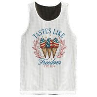 Tastes Like Freedom 4th Of July Mesh Reversible Basketball Jersey Tank