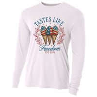 Tastes Like Freedom 4th Of July Cooling Performance Long Sleeve Crew