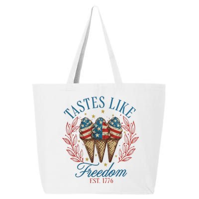 Tastes Like Freedom 4th Of July 25L Jumbo Tote