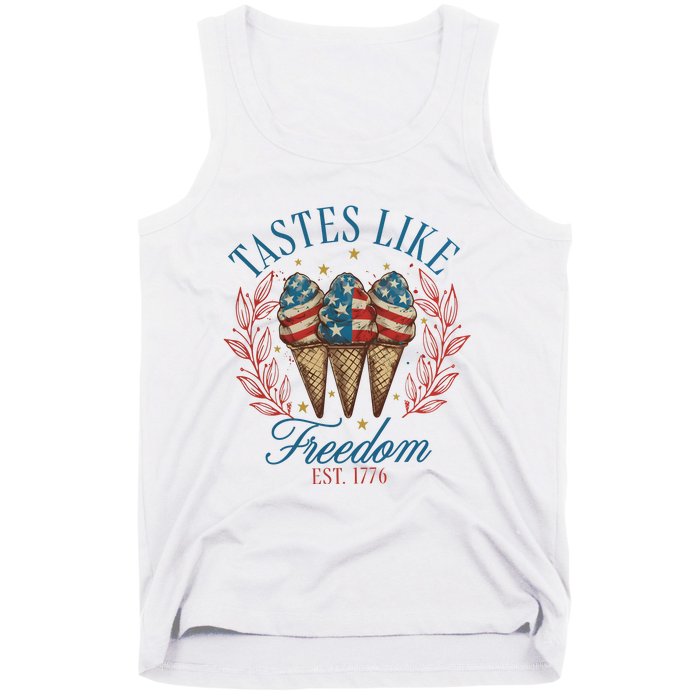 Tastes Like Freedom 4th Of July Tank Top