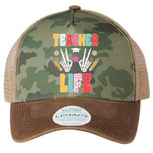 Teacher Life Fun School Legacy Tie Dye Trucker Hat