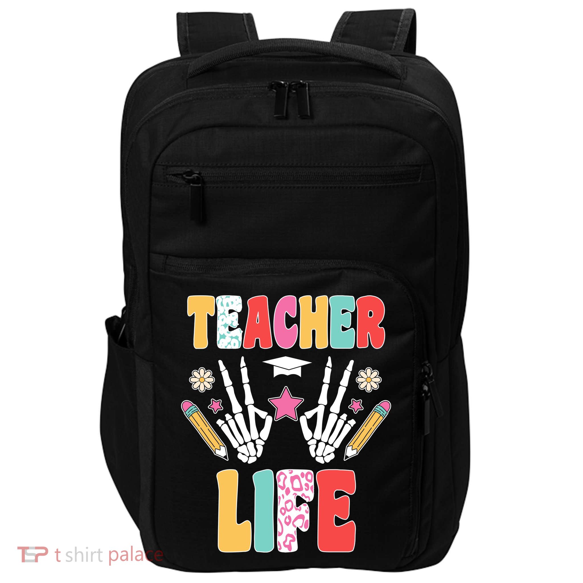Teacher Life Fun School Impact Tech Backpack