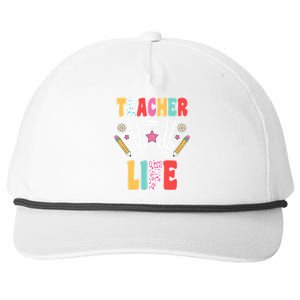 Teacher Life Fun School Snapback Five-Panel Rope Hat