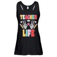 Teacher Life Fun School Ladies Essential Flowy Tank