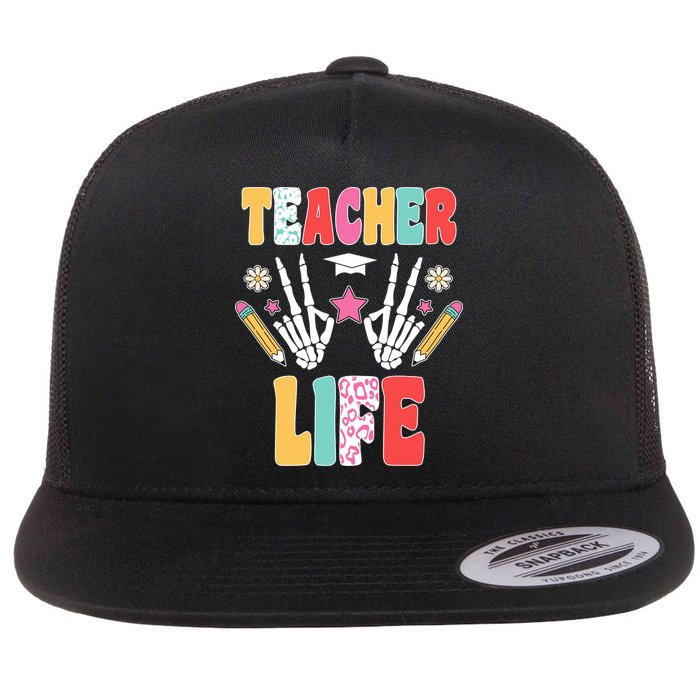 Teacher Life Fun School Flatbill Hat