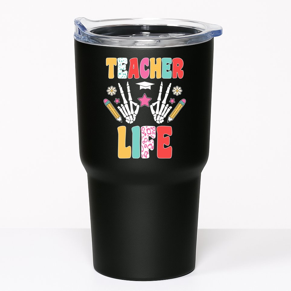 Teacher Life Fun School Tumbler