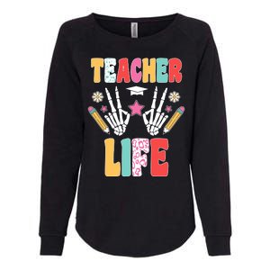 Teacher Life Fun School Womens California Wash Sweatshirt