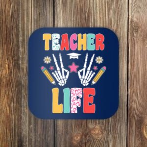 Teacher Life Fun School Coaster