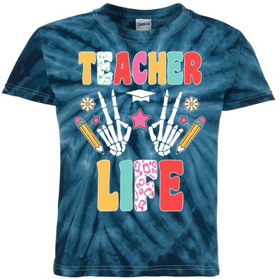 Teacher Life Fun School Kids Tie-Dye T-Shirt