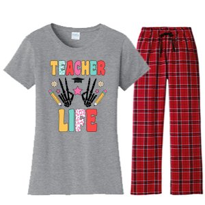 Teacher Life Fun School Women's Flannel Pajama Set