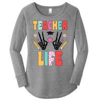 Teacher Life Fun School Women's Perfect Tri Tunic Long Sleeve Shirt