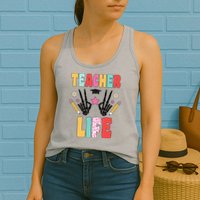 Teacher Life Fun School Womens Tank Top