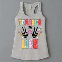 Teacher Life Fun School Womens Tank Top