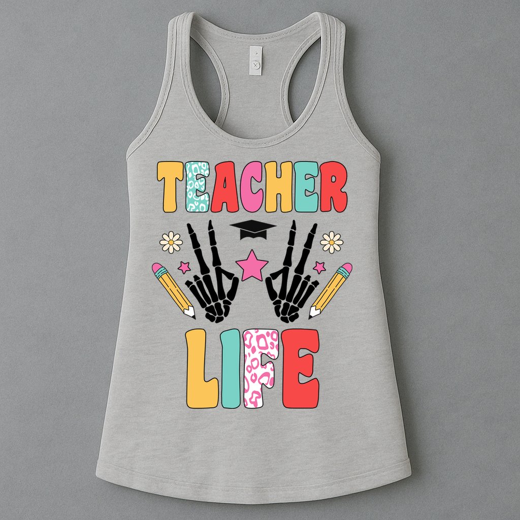 Teacher Life Fun School Womens Tank Top