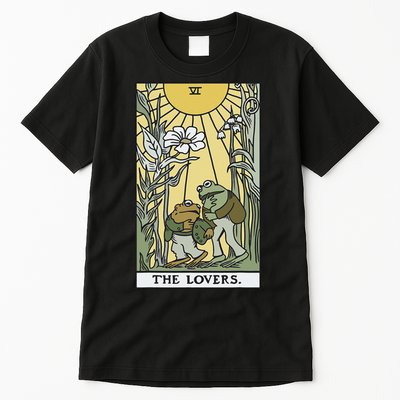 The Lovers Frog Toad Tarot Card Cottagecore Tall T-Shirt