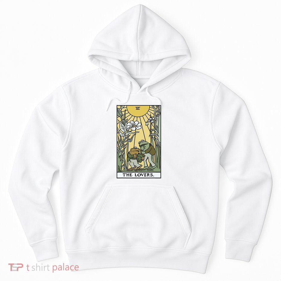 The Lovers Frog Toad Tarot Card Cottagecore Hoodie