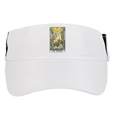 The Lovers Frog Toad Tarot Card Cottagecore Adult Drive Performance Visor