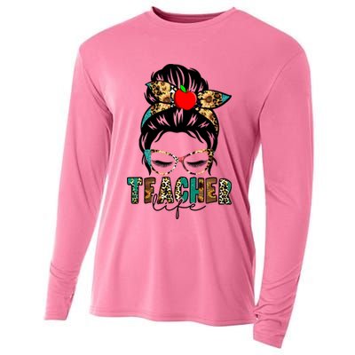 Teacher Life Female Bun Cooling Performance Long Sleeve Crew