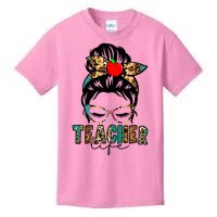 Teacher Life Female Bun Kids T-Shirt