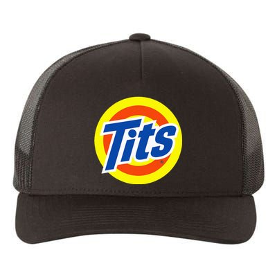 Tits Logo Funny Sexy Detergent Logo Yupoong Adult 5-Panel Trucker Hat