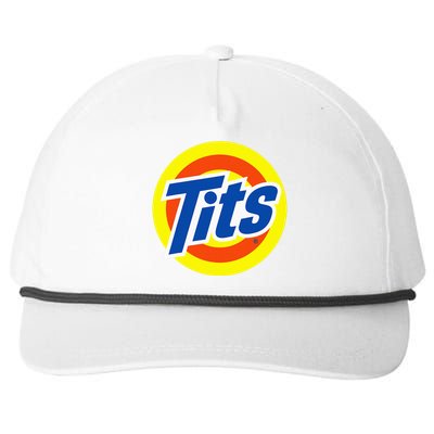 Tits Logo Funny Sexy Detergent Logo Snapback Five-Panel Rope Hat