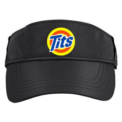 Tits Logo Funny Sexy Detergent Logo Adult Drive Performance Visor