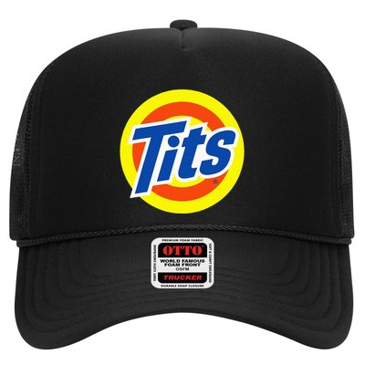 Tits Logo Funny Sexy Detergent Logo Trucker Hat