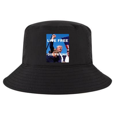 Trump Live Free Or Die Trying Cool Comfort Performance Bucket Hat