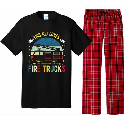 This Loves Fire Trucks Firefighter Fire Truck Pajama Set