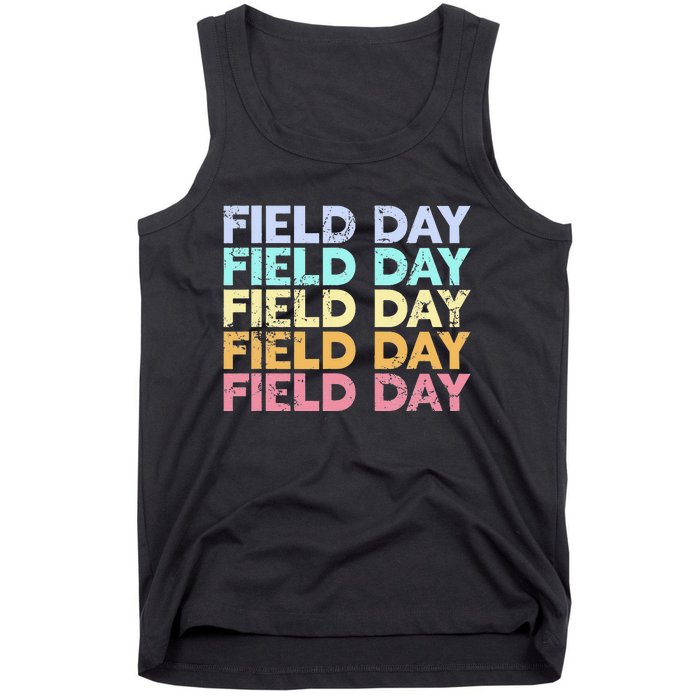 teacher lovers Funny It's Field Day Ya'll Teacher Tank Top