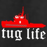 TUG LIFE funny tugboat Adult Drive Performance Visor