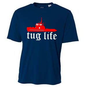 TUG LIFE funny tugboat Cooling Performance Crew T-Shirt