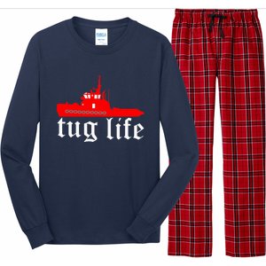 TUG LIFE funny tugboat Long Sleeve Pajama Set