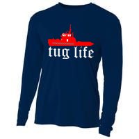 TUG LIFE funny tugboat Cooling Performance Long Sleeve Crew