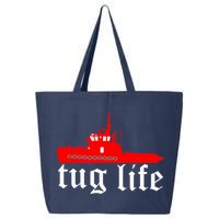TUG LIFE funny tugboat 25L Jumbo Tote