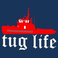 TUG LIFE funny tugboat 25L Jumbo Tote