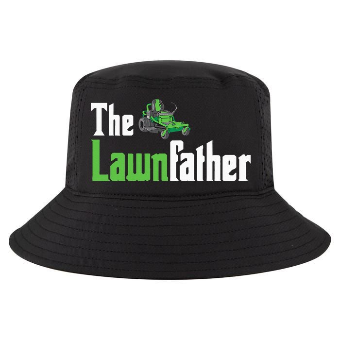 The Lawnfather Funny Lawn Mowing Cool Comfort Performance Bucket Hat