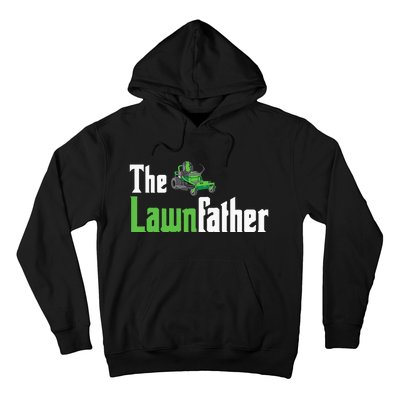 The Lawnfather Funny Lawn Mowing Hoodie