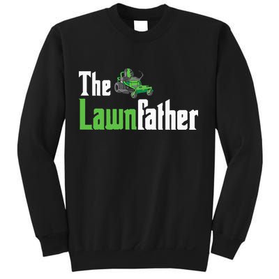 The Lawnfather Funny Lawn Mowing Sweatshirt