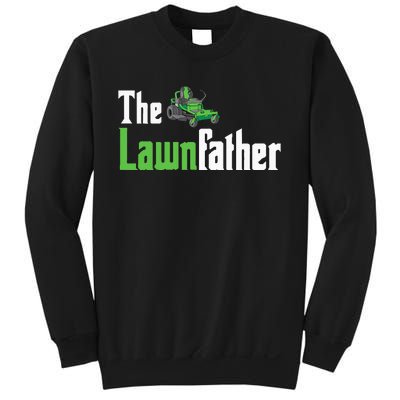 The Lawnfather Funny Lawn Mowing Sweatshirt