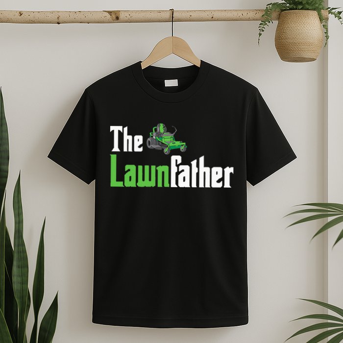 The Lawnfather Funny Lawn Mowing T-Shirt