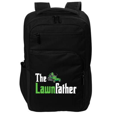 The Lawnfather Funny Lawn Mowing Impact Tech Backpack
