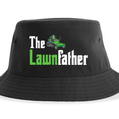 The Lawnfather Funny Lawn Mowing Sustainable Bucket Hat