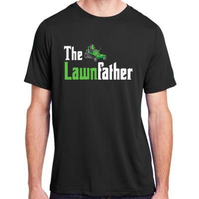 The Lawnfather Funny Lawn Mowing Adult ChromaSoft Performance T-Shirt